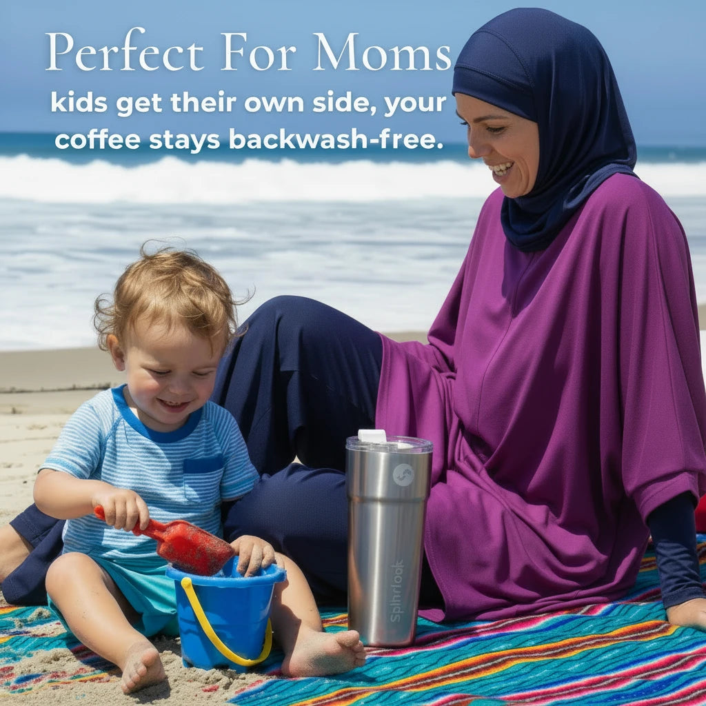 2-IN-1 Stainless Steel Travel Mug (30 oz - 887 ml)